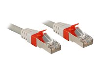 C ble réseau Gris Cat.6A S/FTP LSZH, 10m