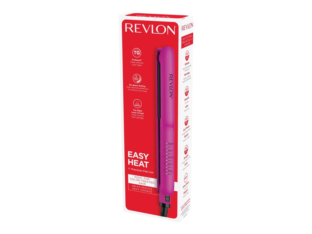 Revlon Easy Heat Straightener - Deep Pink - RVST2217F