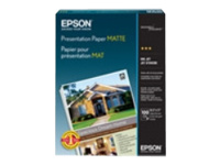 Epson Presentation - Smooth matte - 4.9 mil - bright white - Super B (13 in x 19 in) - 102 g/m² - 100 sheet(s) paper - for Expression Photo HD XP-15000; SureColor P706; WorkForce WF-2930, 7720, 7725, 7840, 7845