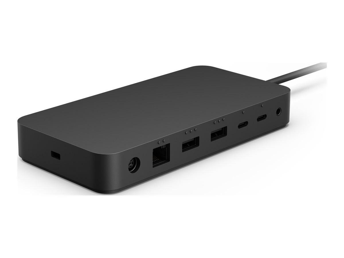 Microsoft Surface Dock docking station Thunderbolt 4 3 x Thunderbolt 1GbE Product shot Front 79650