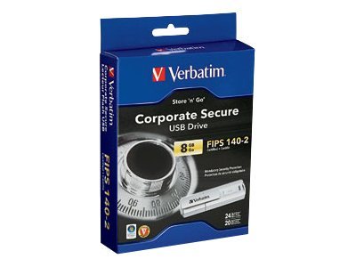 Verbatim Store 'n' Go Corporate Secure USB Drive - FIPS Edition - USB flash drive - 8 GB