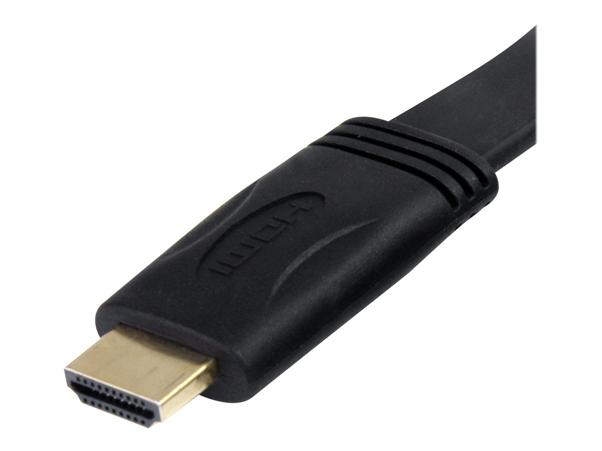 StarTech.com 6 ft Flat High Speed HDMI Cable with Ethernet - Ultra HD 4k x 2k HDMI Cable - HDMI to HDMI M/M - Flat HDMI Cable (HDMIMM6FL) - kabel HDMI s ethernetem - 1.8 m – foto 2