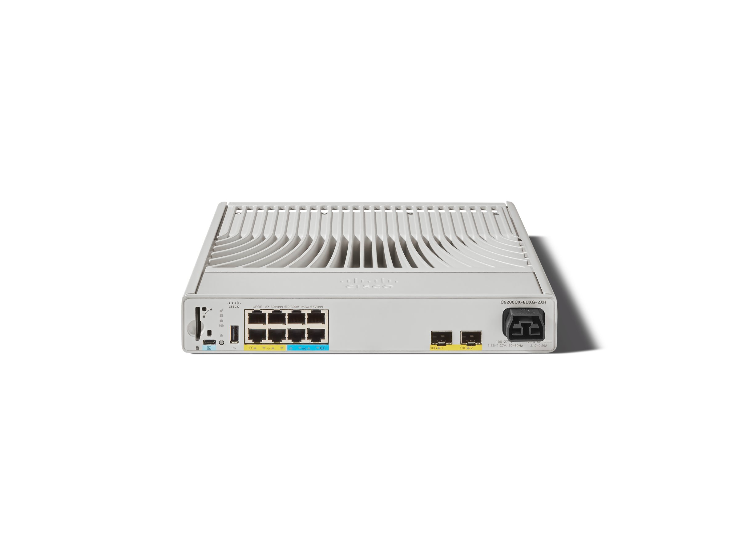Cisco Catalyst 9200CX Network Essentials switch compact 8 ports Managed Product shot Left-angle 79900