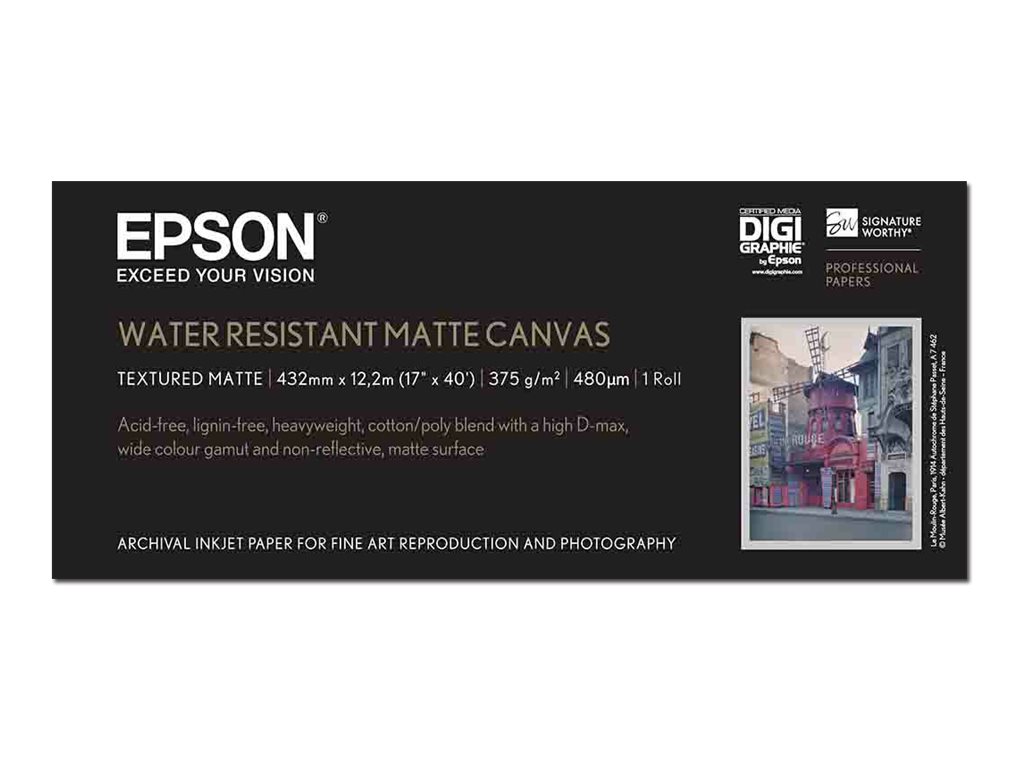 EPSON Paper Canvas 17Ix12.2m matte