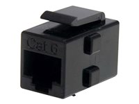 StarTech.com Cat 6 RJ45 Keystone Jack Network Coupler - F/F (C6KEYCOUPLER) CAT 6 Netværkskobling Sort