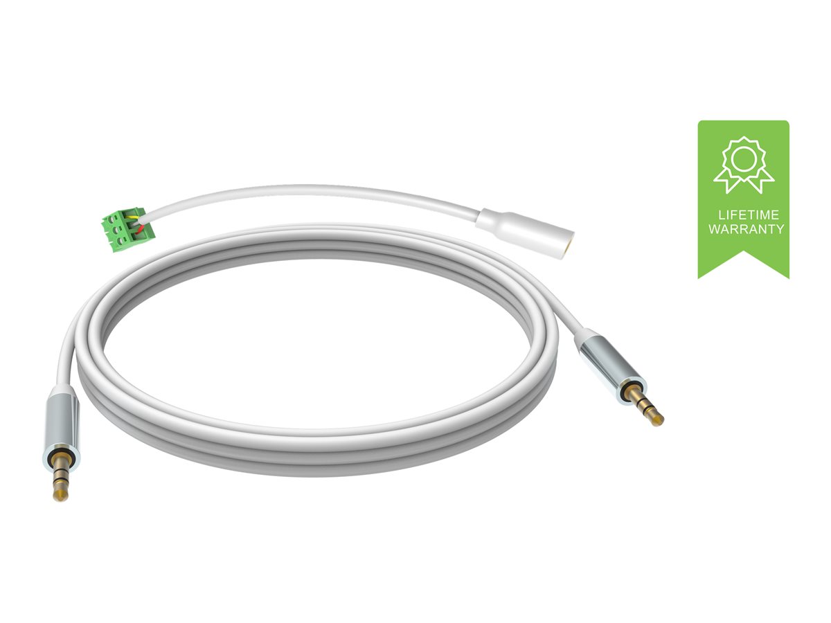VISION Professional installation-grade stereo mini jack cable - LIFETIME WARRANTY