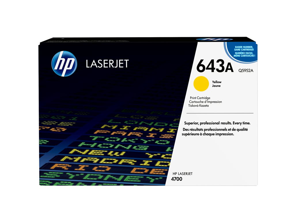 HP MV CARTOUCHE LASER JAUNE CLJ