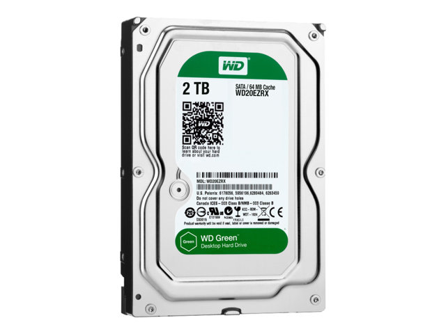 (4) WD-GREEN WD20EZRX 2TB HDD 5台セット WD Green WD20EZRX - hard drive - 2 TB - SATA 6Gb/s - WD20EZRX