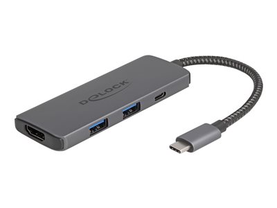 DELOCK USB Type-C Dockingstation 8K-HDMI / USB / PD 3.0 100W Dockingstation