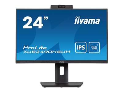 IIYAMA 60.5cm (23,8) XUB2490HSUH-B1 16:9 HDMI+DP WebCam Li retail - XUB2490HSUH-B1