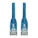 Eaton Tripp Lite Series Cat6 Gigabit Snagless Molded UTP Ethernet Cable (RJ45 M/M), PoE, LSZH, Blue, 15 m (49.2 ft.)