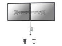 NEOMOUNTS Flat Desk Mount 2 screens Silv