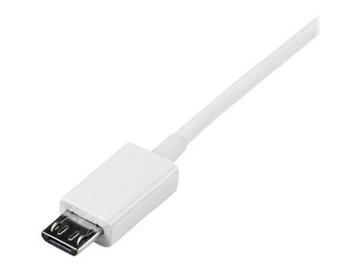 StarTech.com 6in Micro USB Cable - A to Micro B - USB to Micro B - USB 2.0  A Male to USB 2.0 Micro-B Male - 6-inches - Black (UUSBHAUB6IN)