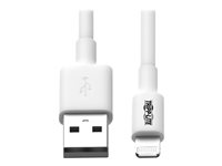 Eaton Tripp Lite Series USB-A to Lightning Sync/Charge Cable (M/M) - MFi Certified, White, 6 ft. (1.8 m) Data / strømkabel 1.83m