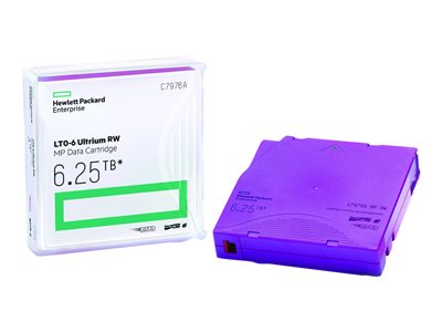 HPE Ultrium RW Data Cartridge - LTO Ultrium 6 6.25 TB - purple - for StoreEver 6250, LTO-6, MSL2024, MSL4048, MSL8096; StoreEver 1/8 G2