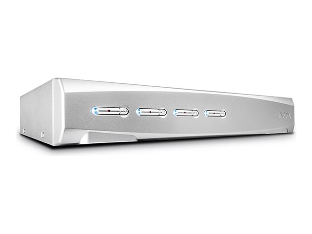 Switch KVM DisplayPort 1.2, USB 2.0 & audio, 4 ports