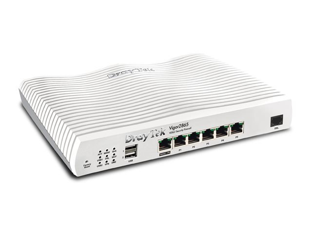 Vigor 2865 Router Draytek Vigor 2865 - router - DSL modem - desktop - V2865-K - Currys ...