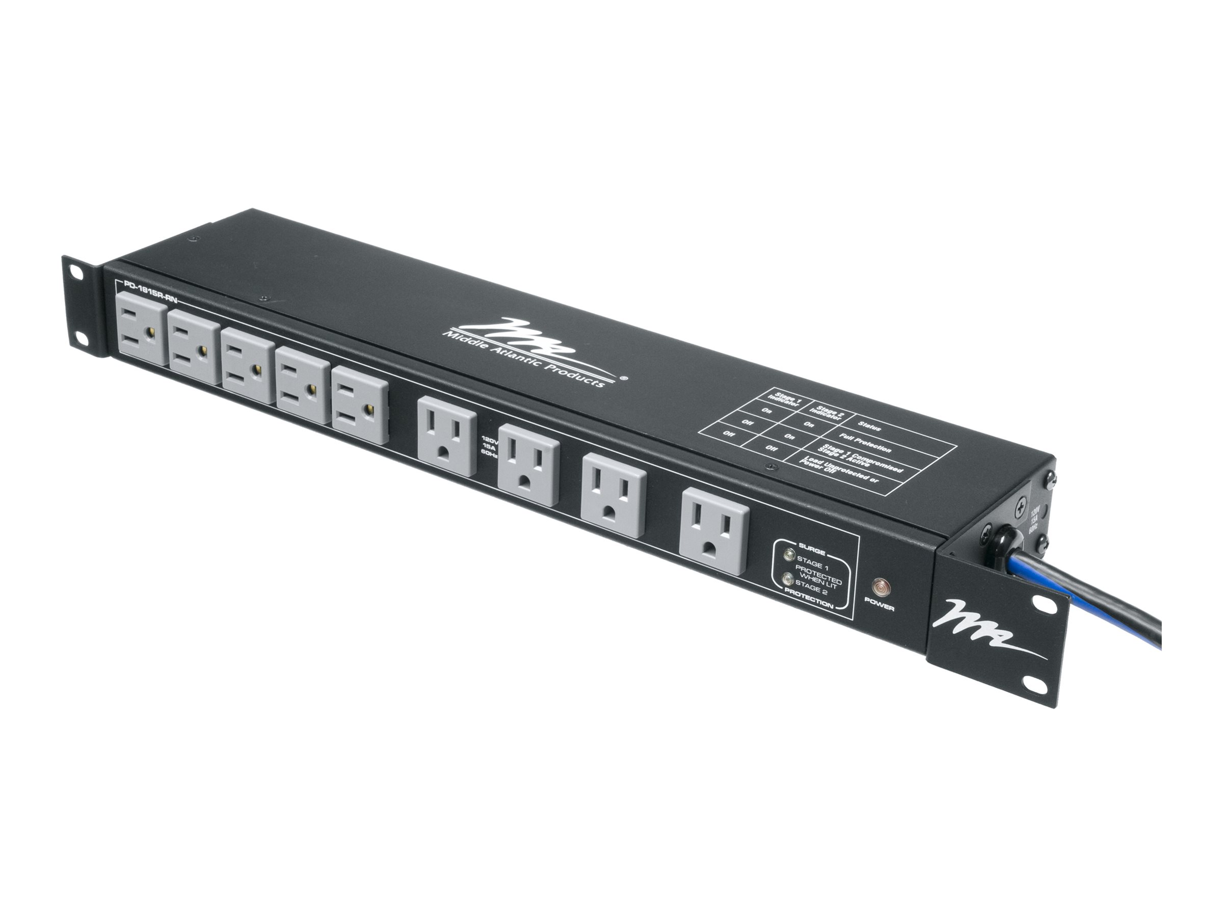 Middle Atlantic Multi-Mount Rackmount Power PD-1815R-RN