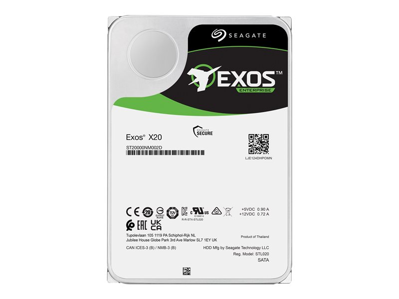 SEAGATE Exos X20 18To 3.5p