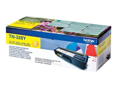 TN328Y - yellow - original - toner cartridge