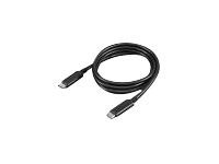 Lenovo - USB cable - 24 pin USB-C (M) to 24 pin USB-C (M) - 20 V - 5 A - 3.3 ft - 4K support, USB Power Delivery (5A, 100W) - black