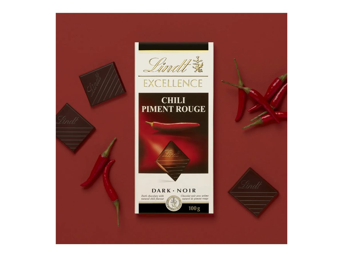 Lindt Excellence Dark Chocolate Bar - Chili - 100g