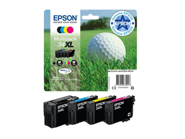 EPSON 2LB 34XL Ink Multipack CMYK w/s