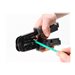 Delock 90510 Crimpzange mit Abisolierer und Netzwerktester für RJ45, RJ12/11 und RJ10 Stecker - Grau, Schwarz