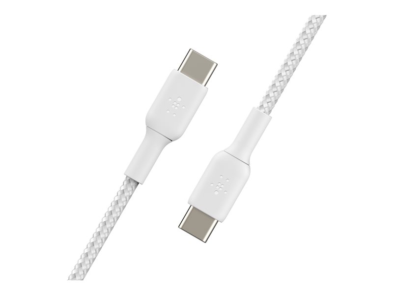 BELKIN Câble tressé USB-C USB-C 1m blanc