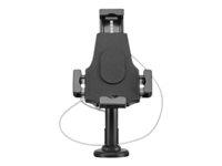 Manhattan iPad & Tablet Desk Stand, Lockable, Wall Mountable, Secure Anti-Theft, 7.9" to 10.5" tablets, 360° Rotation, +/- 70° Tilt, 330° Swivel, Black, Lifetime Warranty, Retail Boxed - secure table stand / wall mount for tablet