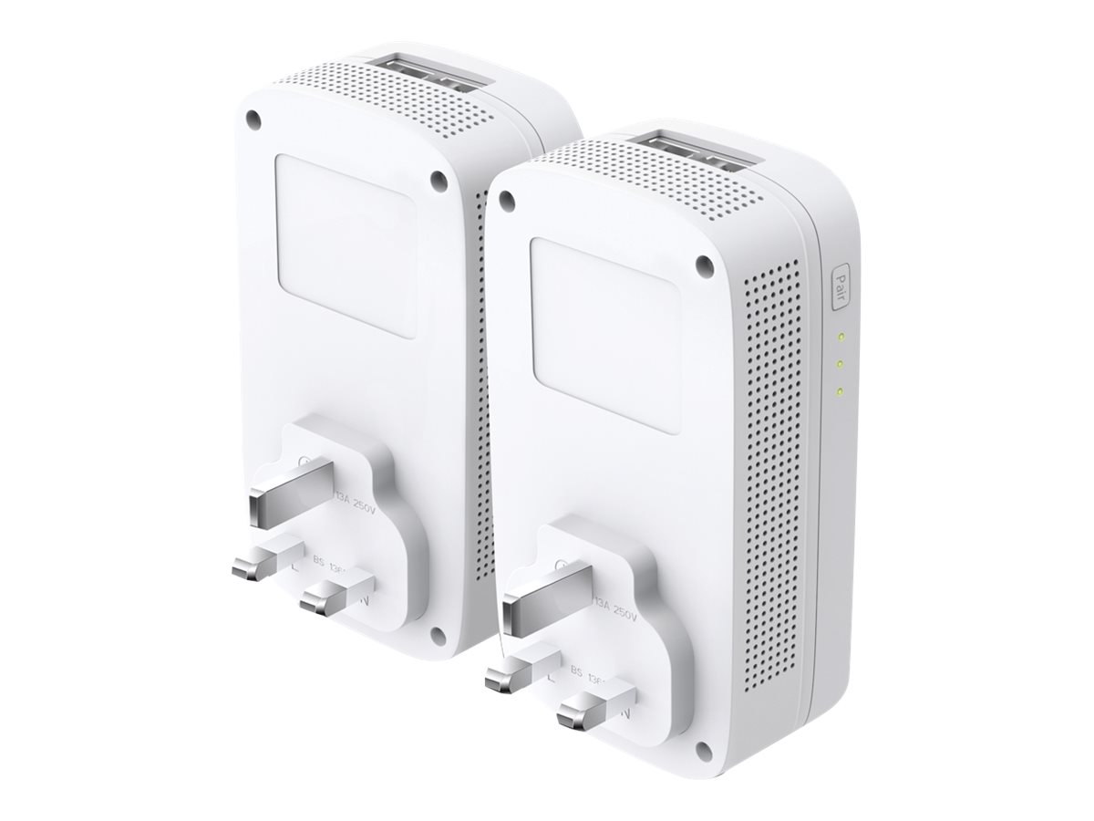 An image of TP-Link TL-PA9020P KIT - V4 - Starter Kit - powerline adapter kit - wall-pluggable