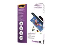 Fellowes Laminating Pouches SuperQuick Enhance 80 micron Laminerings poser A4 (210 x 297 mm) Gennemsigtig