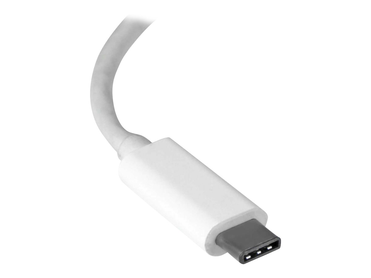 StarTech.com USB C to Gigabit Ethernet Adapter - White - USB 3.1 to RJ45 LAN Network Adapter - USB Type C to Ethernet (US1GC30W) - síťový adaptér - USB-C - Gigabit Ethernet – foto 2