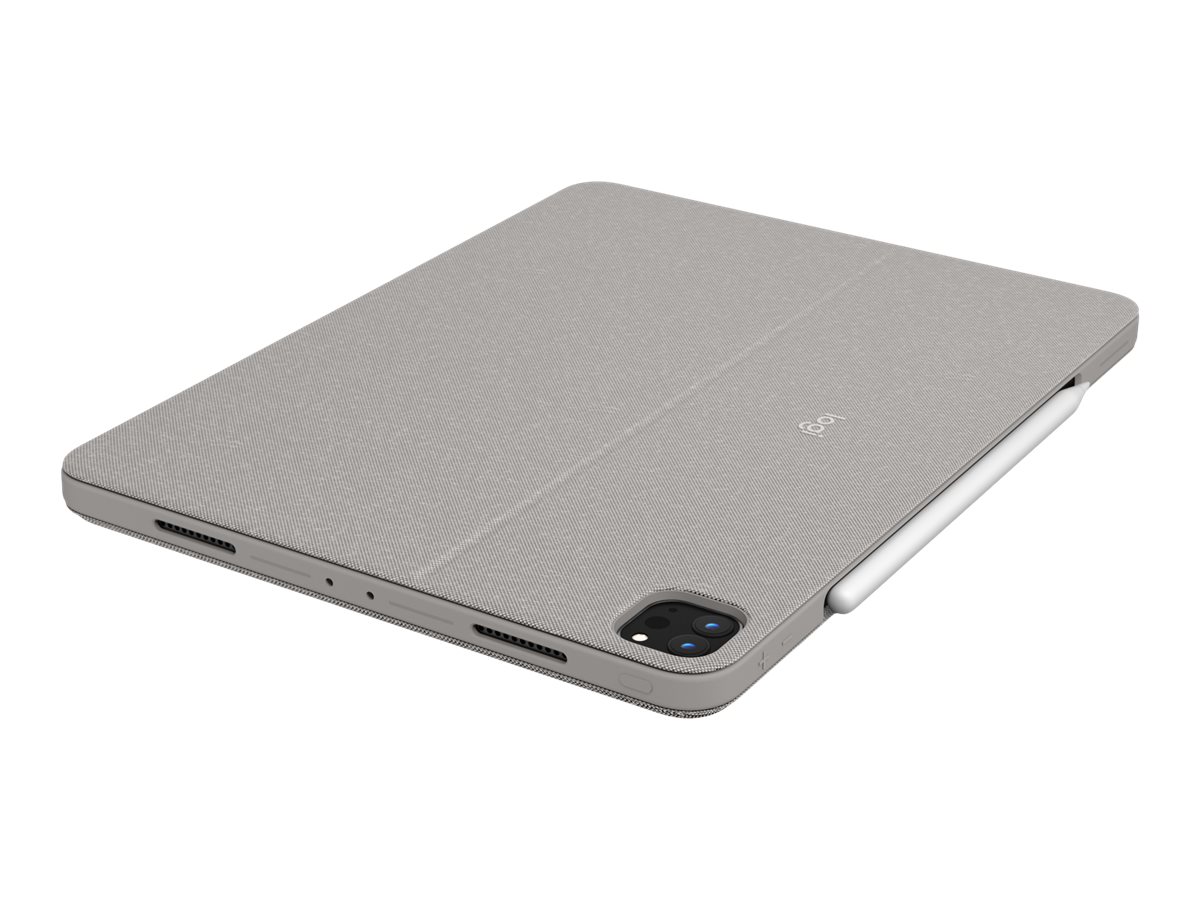 Logitech Combo Touch - klávesnice a pouzdro - s trackpad - AZERTY - francouzská - písek (sand) Vstupní zařízení – foto 5