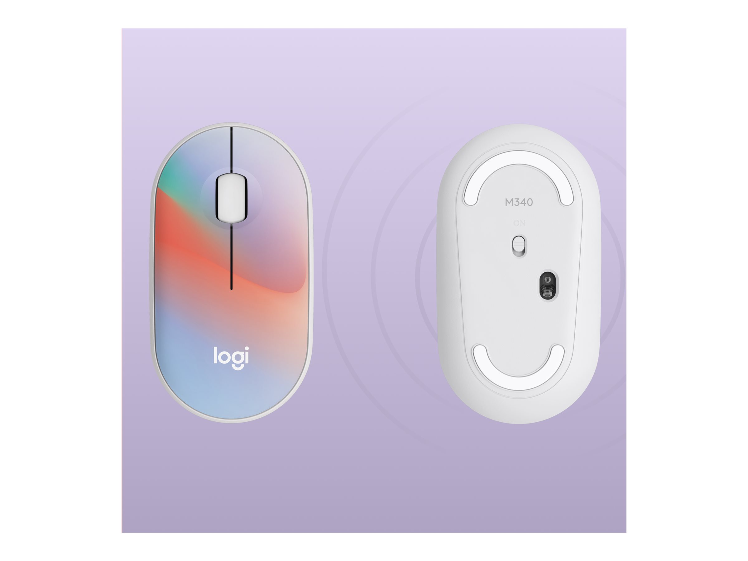 Logitech M340 Wireless Mouse - Sheer Dream - 910-007283