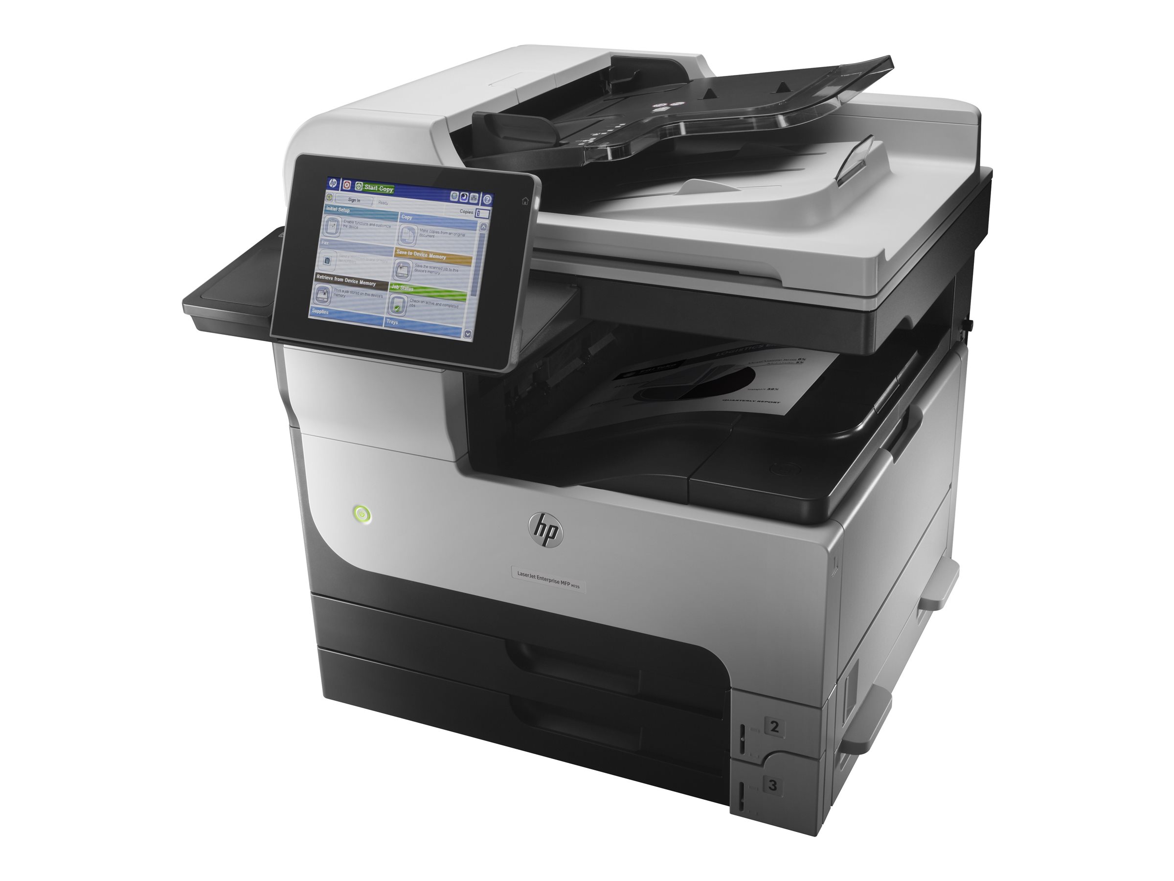 Hp Laserjet Enterprise Mfp M725dn Multifunction Printer B W