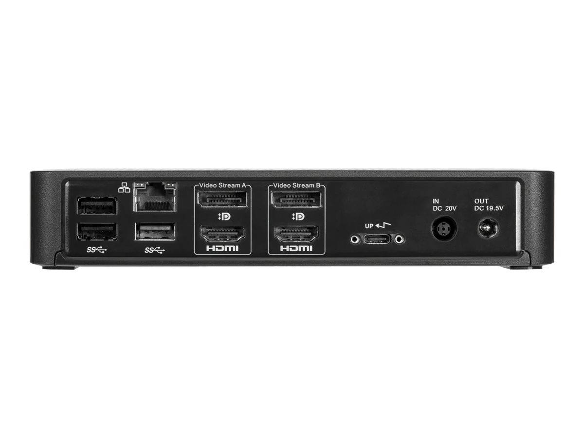 Targus Universal DV4K docking station USB-C 3.2 Gen 2 / Thunderbolt 3 2 x HDMI 2 x DP Product shot Back 78851