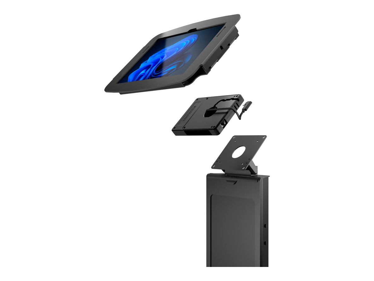 Compulocks Surface Go (1-4 Gen) Space Enclosure Brandable Floor Stand Plus Hub