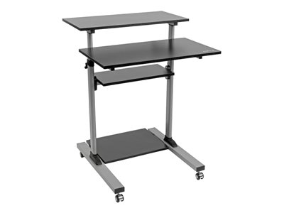Tripp Lite Rolling Standing Desk Workstation Height Adjustable Mobile