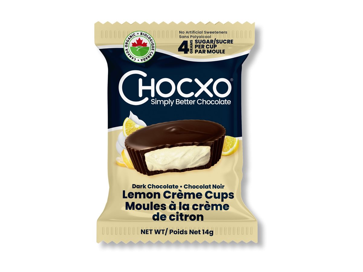 Chocxo Dark Chocolate Cups - Lemon Creme - 98g