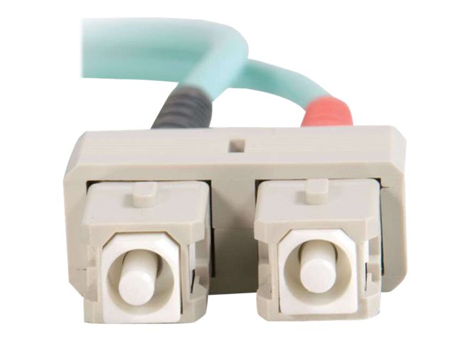 C2G SC-SC 10Gb 50/125 OM3 Duplex Multimode PVC Fiber Optic Cable (LSZH) - síťový kabel - 2 m - 2 m - vodě - barva – foto 3