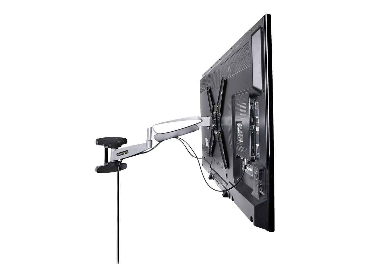 StarTech.com VESA TV Wall Mount, TV Mounting Bracket For 23"-55" Displays, Adjustable Full Motion TV Wall Mount Supports 66lb (30kg), Extendable/Tilting/Swivel Monitor Wall Mount - Low Profile/Slim Display Mount (FHA-TV-WALL-MOUNT) montážní sada - pro plochý panel - TV Mounting Bracket - černá, stříbrná – foto 10