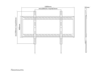 NEOMOUNTS LFD-W1000 WallMount 152,4-254c