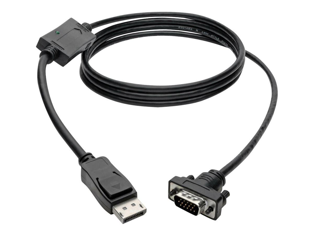 Tripp Lite 6ft DisplayPort to VGA Cable Latches to HD15 Adapter M/M 6'