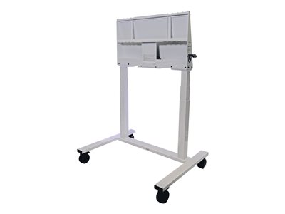 ELECTRIC HEIGHT ADJUSTABLEFLOOR STND FSE-510-W UL LISTED WHT