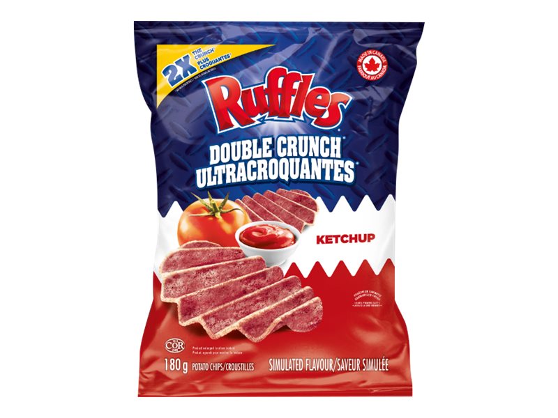 Ruffles Potato Chips - Double Crunch Ketchup - 180g