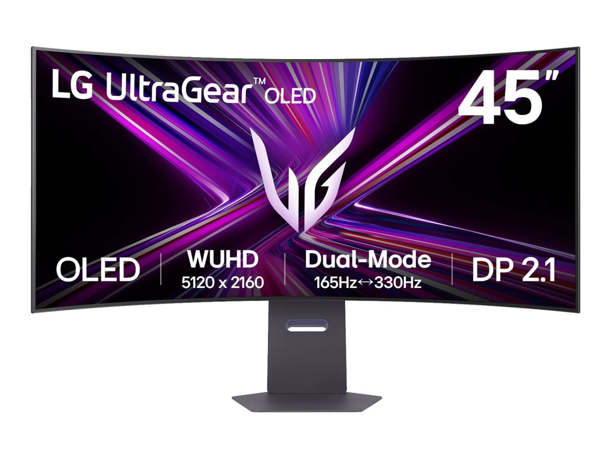 An image of LG UltraGear 45GX950A-B - OLED monitor - curved - 45" - HDR