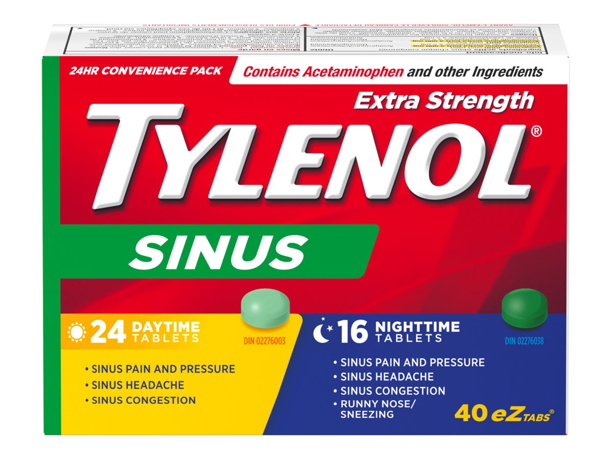 Tylenol* Extra Strength Sinus eZ tabs - 40's