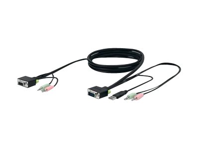 Belkin SOHO KVM Replacement Cable Kit - keyboard / video / mouse / audio cable - 3 m