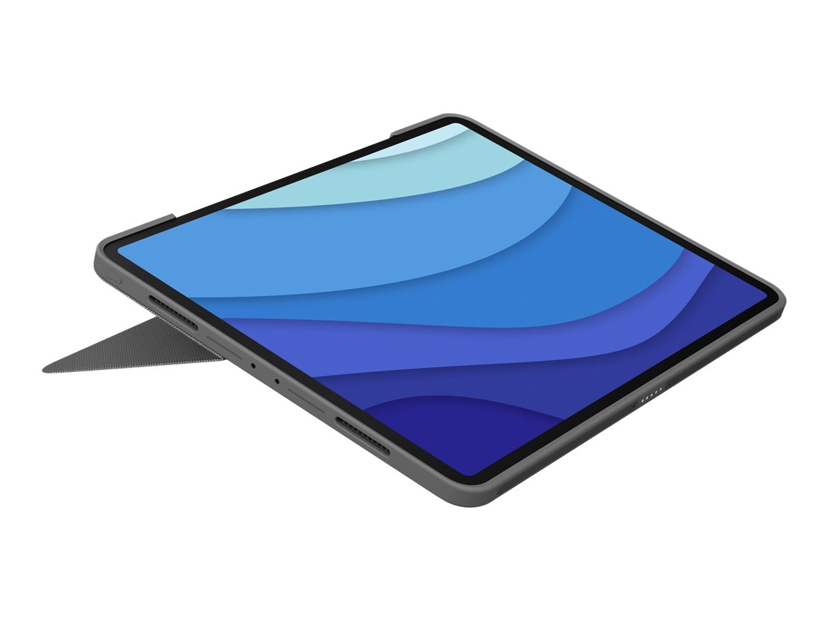 Logitech Combo Touch - klávesnice a pouzdro - s trackpad - QWERTY - španělská - oxfordská šedá Vstupní zařízení – foto 4